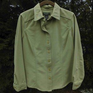 Eddie Bauer Petite Soft Brushed Buttonfront Shacket